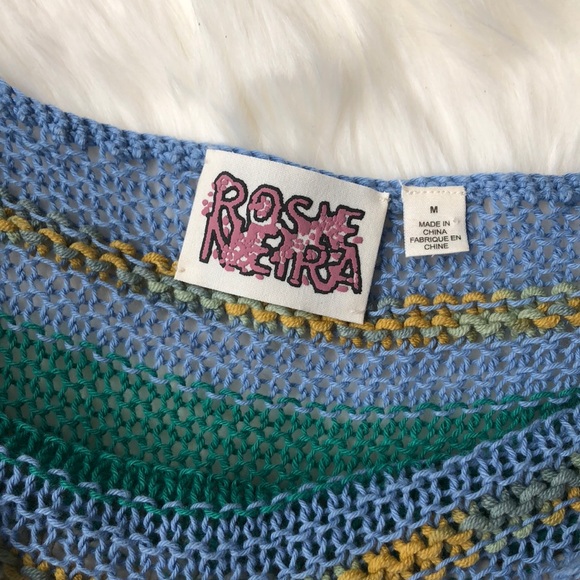 Anthro Rosie Niera Dolman Sleeve Rainbow Sweater - Picture 4 of 5